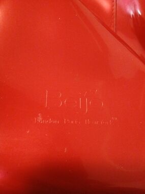 Beijo Red Patent Tote Bag